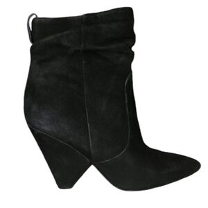 Sam Edelman - "Roden" Black Suede Leather Slouch Bootie - 7.5